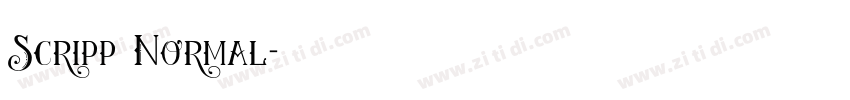 Scripp Normal字体转换 Scripp Normal字体转换